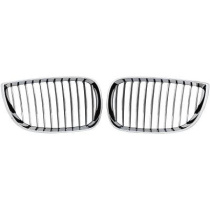 BMW 1-Serie E87 04-07 Enkelribbad Kromad Sportgrill / Njurar DIEDERICHS